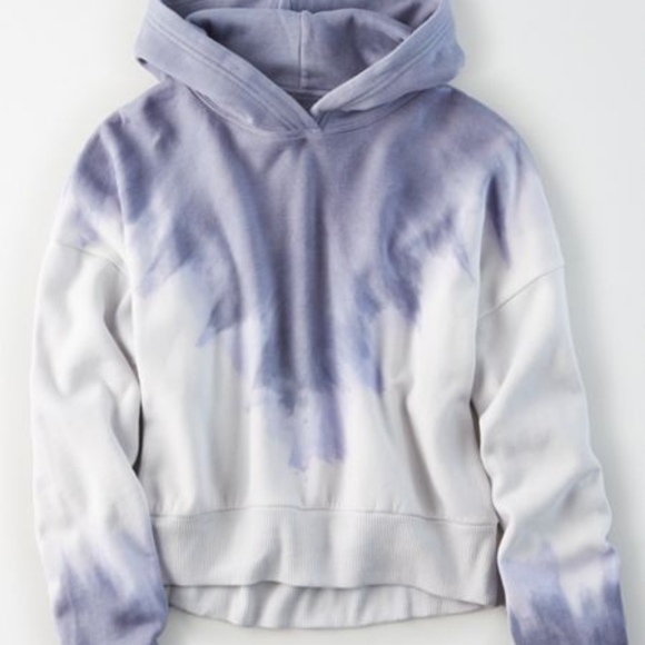 American Eagle Outfitters Tops - 🙆 American eagle cropped Tie Dye Sweatshirt